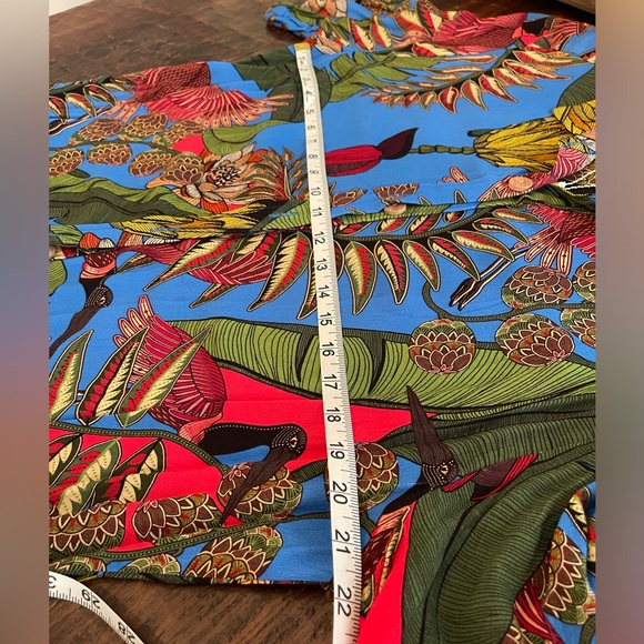 FARM Rio Blue Leaf Print Jumpsuit - Picture 9 of 11